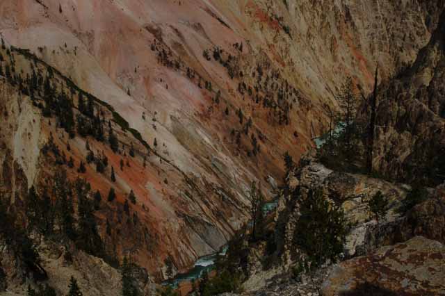 the river and canyon wall
